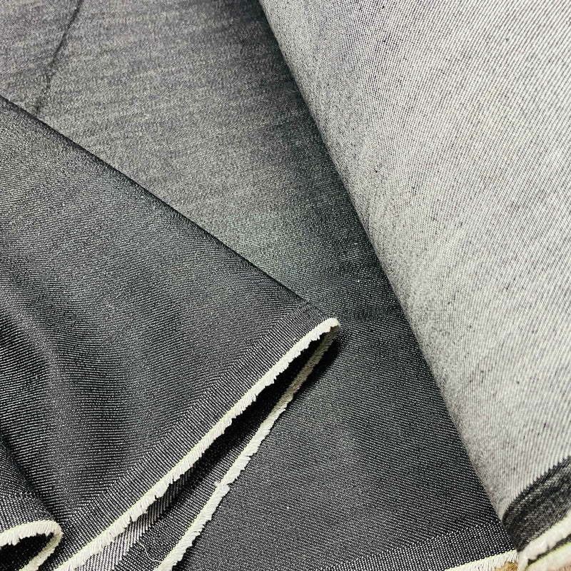 8oz Cotton Denim Fabric Jeans Clothing, Charcoal - Bull Ring Fabrics