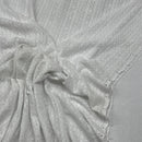 Daisy Floral Embroidery French Venice Lace Fabric, White