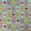 Digital Print Cotton Rich Fabric Curtain Craft Upholstery 140cm