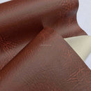 Vinyl Faux Leather Fabric 140cm, Chestnut Brown