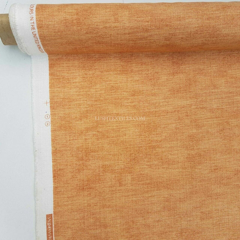 St. Louise Cotton Weave Print Vintage Fabric 140cm, Peach