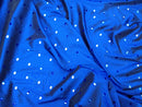 Sequin Mirror Two Tone Taffeta Fabric, Blue