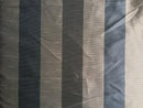Thick Stripe Furnishing Fabric - Brown