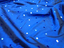 Sequin Mirror Two Tone Taffeta Fabric, Blue