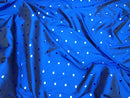Sequin Mirror Two Tone Taffeta Fabric, Blue