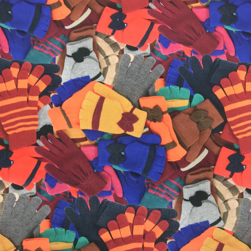 Gloves Digital Print Cotton Upholstery Curtain Fabric