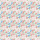 Small Daisy Flowers Polycotton Fabric