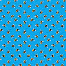 Bumblebee Digital Cotton Craft Bee Fabric 140cm, Turquoise