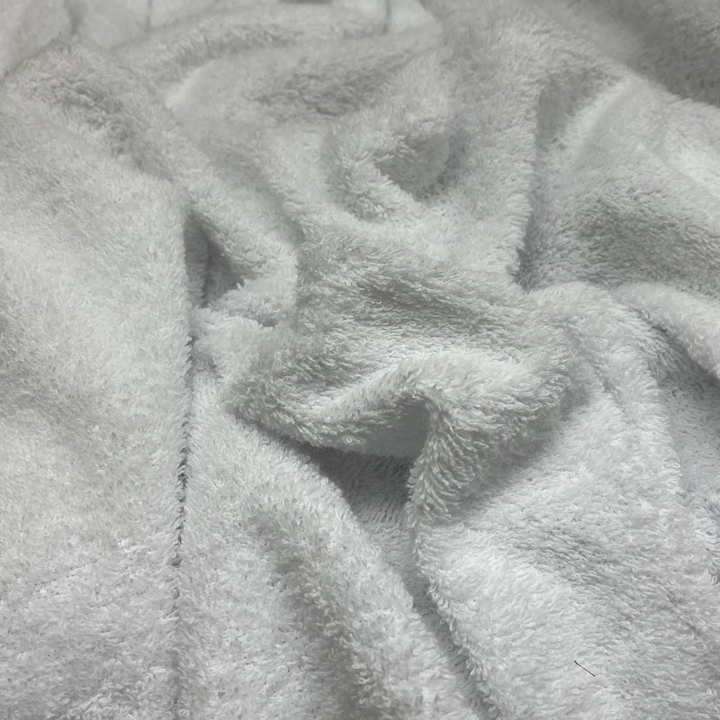 Doppelseitiges Frottee aus Baumwolle, Weiß