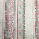 Damask Abstract Vintage Cotton Fabric, Peach