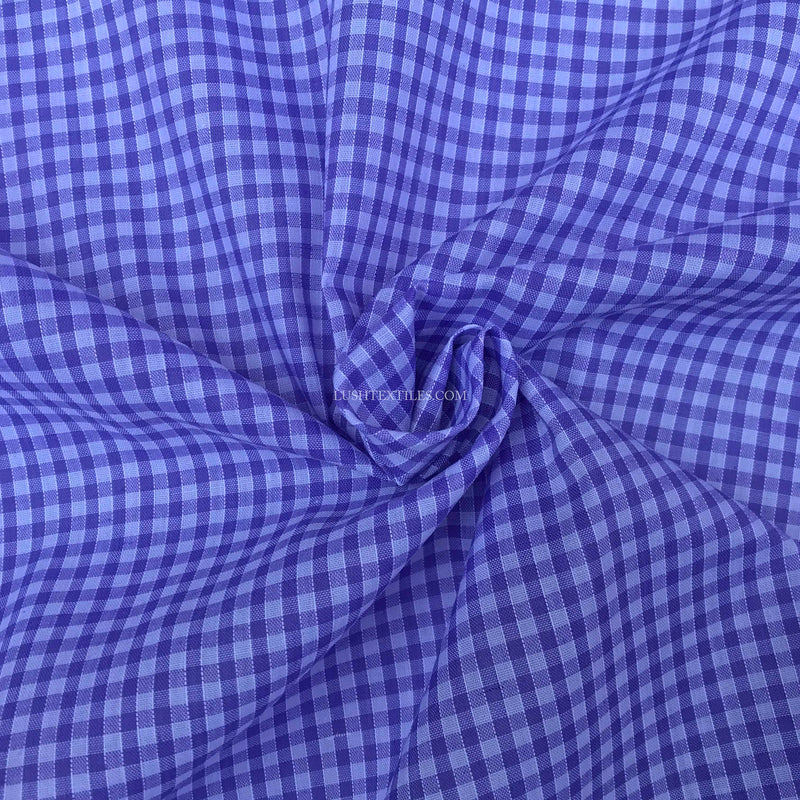 1/8" Polycotton-Stoff mit Gingham-Karomuster