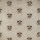 Digital Cotton Animal Linen Fabric, Sheep Head