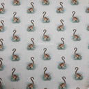 Digital Cotton Animal Linen Fabric, Lemurs