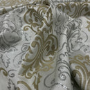 Damask Pearl Sequin Satin Dress Cotton Curtain Brocade Fabric 140cm