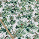 Amazon Tropical Digital Print Plush Velvet Curtain Fabric, Natural - Bull Ring Fabrics