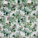 Amazon Tropical Digital Print Plush Velvet Curtain Fabric, Natural - Bull Ring Fabrics
