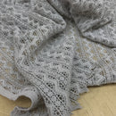 Aztec Cotton Lace Dress Fabric, Taupe - Bull Ring Fabrics