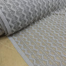 Aztec Cotton Lace Dress Fabric, Taupe - Bull Ring Fabrics