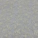 Chantilly Rope Pattern Lace Net Frill Dress Fabric, Cream