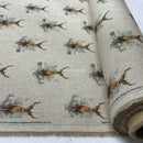 Digital Cotton Animal Linen Fabric, Stags