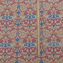 Asics Print Damask Vintage Cotton Fabric, Pink/Peach