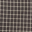 Beige Squares Wool Blend Fabric, Brown