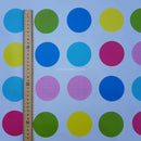 By The Metre Large Twister Spots PVC Printed Tablecloth