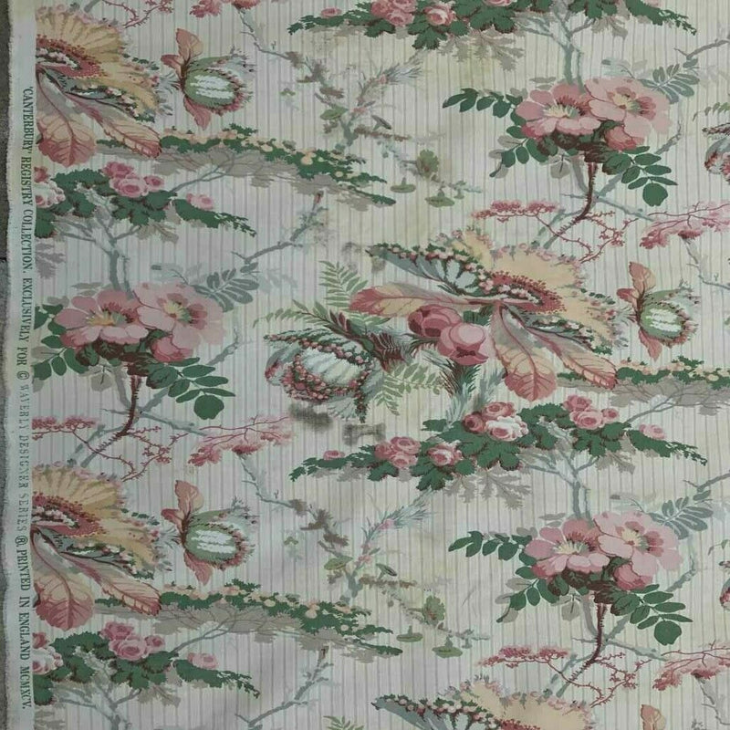 Tissu en coton imprimé floral vintage Canterbury