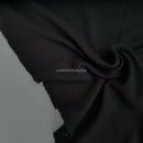 Black Cotton Viscose Crepe Stretch Jersey Abaya Dress Fabric 150 cm