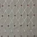 Bamboo Diamond Tuft Taffeta Fabric, Gold - Bull Ring Fabrics