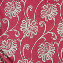 Beige Floral Upholstery Curtain Brocade Fabric 140cm, Red - Bull Ring Fabrics