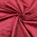 Bellissimo Plush Velvet Curtain Fabric, Dark Red - Bull Ring Fabrics