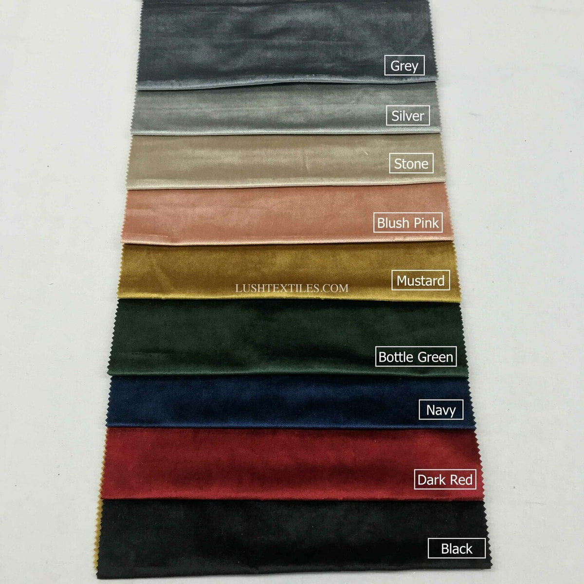 Bellissimo Plush Velvet Curtain Fabric, Ivory/Cream - Bull Ring Fabrics