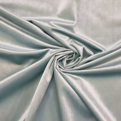 Bellissimo Plush Velvet Curtain Fabric, Mint Green - Bull Ring Fabrics