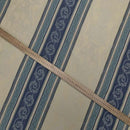 Striped Aztec Curtain Brocade Fabric 140cm, Blue/Yellow