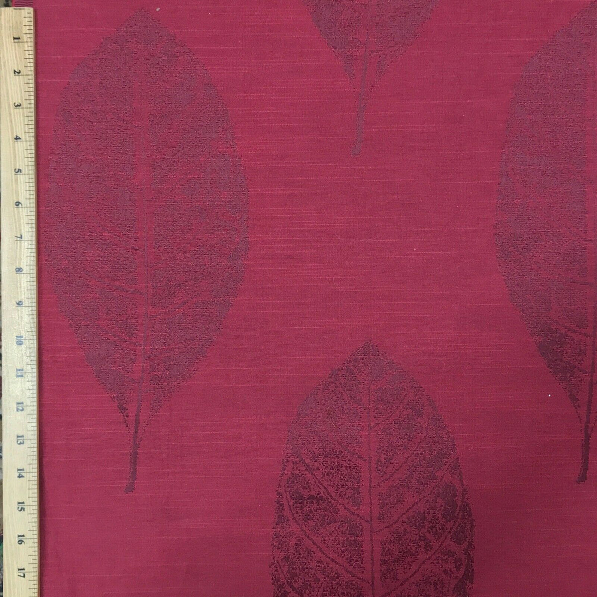 Big Leaf Floral Upholstery Curtain Brocade Fabric 140cm - Bull Ring Fabrics