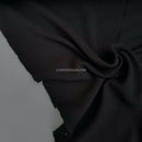 Black Cotton Viscose Crepe Stretch Jersey Abaya Dress Fabric 150 cm - Bull Ring Fabrics