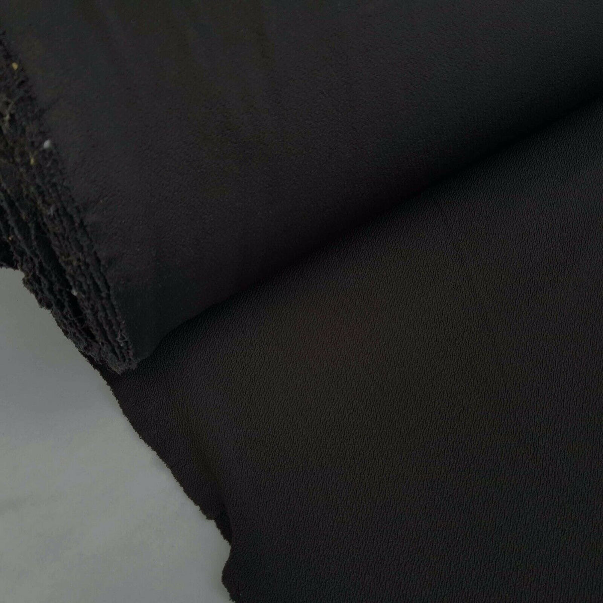 Black Cotton Viscose Crepe Stretch Jersey Abaya Dress Fabric 150 cm - Bull Ring Fabrics