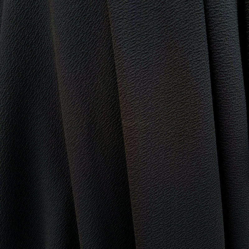 Black Cotton Viscose Crepe Stretch Jersey Abaya Dress Fabric 150 cm - Bull Ring Fabrics