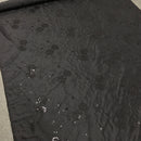 Black Floral Sequin Taffeta Fabric Dress Bridal Abaya Material - Bull Ring Fabrics