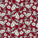 Black Line Floral Print Rose & Hubble 100% Cotton Fabric Kimono Frock Dress 45" - Bull Ring Fabrics