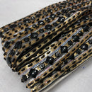Black Stone Diamond Cut Gold Lace Trimming Wedding Dress Neck Hem Arms/Skirt Top - Bull Ring Fabrics