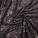 Bling Sequins Net Fabric, Brown - Bull Ring Fabrics