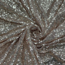 Bling Sequins Net Fabric, Rose Gold - Bull Ring Fabrics