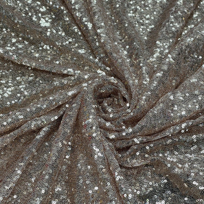 Bling Sequins Net Fabric, Rose Gold - Bull Ring Fabrics