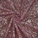 Bling Sequins Net Fabric, Rose Pink - Bull Ring Fabrics