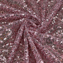 Bling Sequins Net Fabric, Rose Pink - Bull Ring Fabrics