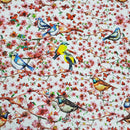 Blossom Twigs & Birds Digital Print Cotton Fabric - Bull Ring Fabrics