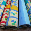 BLUE NAUTICAL FISH & BOATS WATER RESISTANT RIPSTOP FABRIC MATERIAL BY THE METRE - Bull Ring Fabrics