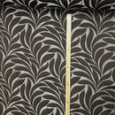 Brown Leaves Floral Curtain Brocade Fabric, 140cm - Bull Ring Fabrics